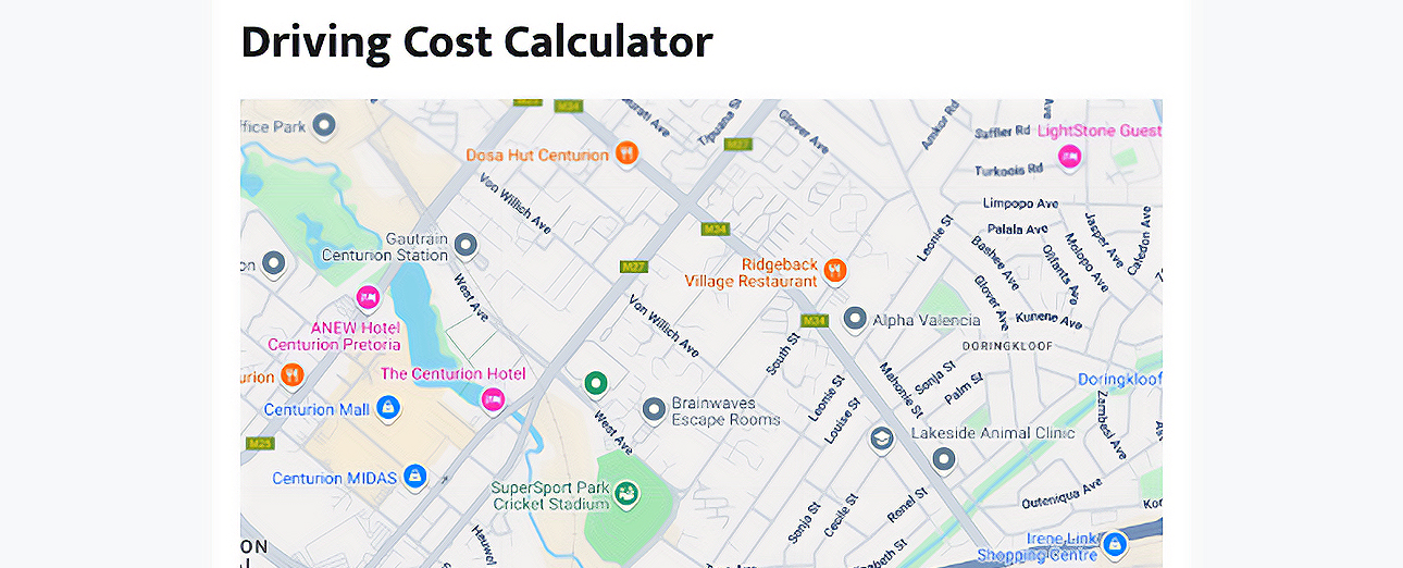 TopAuto Driving Cost Calculator – Collaborative Development